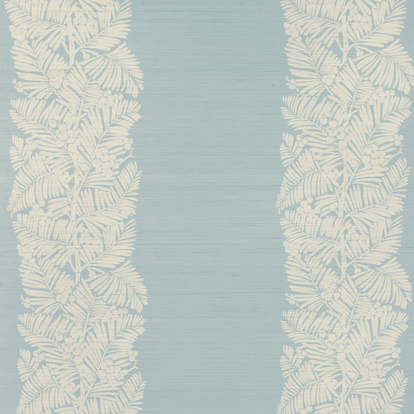 Palmar Sisal - Aqua Wallcovering | Kravet