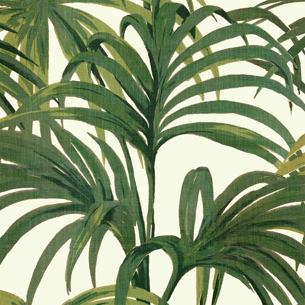 Palmeral (Magna) White/Green, Sample Wallcoverings | House of Hackney