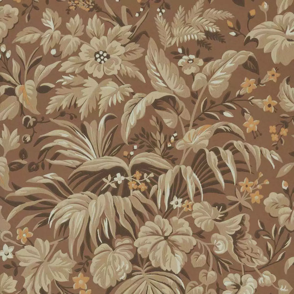 V&a - Palmette - Clay Brown Wallcovering | 1838 Wallcoverings