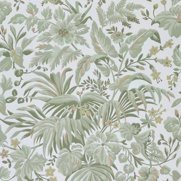V&a Palmette - Sage - Green Wallcovering | 1838 Wallcoverings