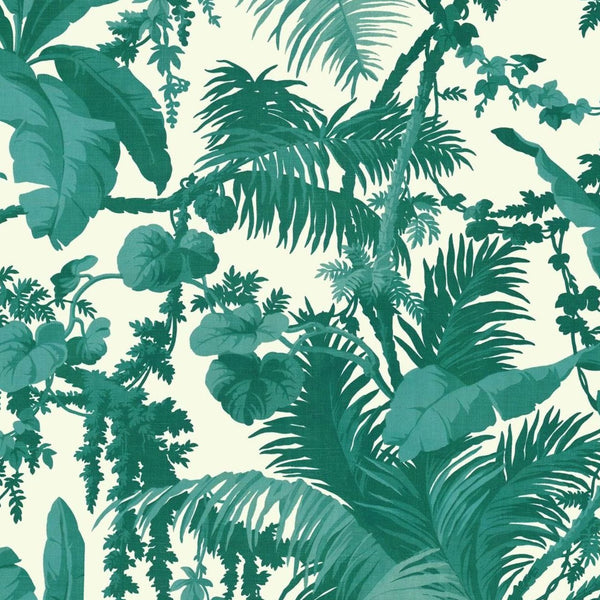 Pampas Off White & Verdigris, Sample Wallcoverings | House of Hackney