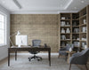 Papalo Paper Grasscloth | Phillipe Romano - office room setting
