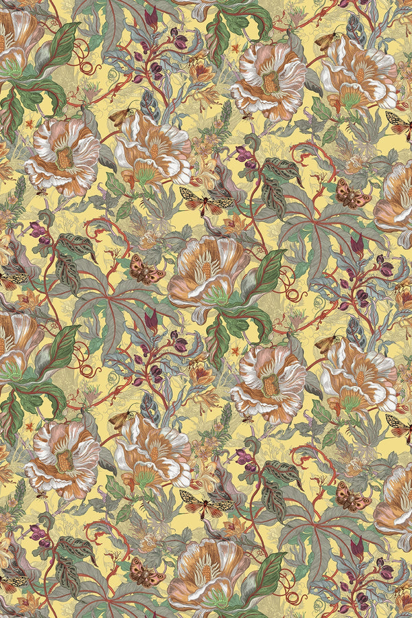 Papaver Mimosa | Timorous Beasties Wallcovering