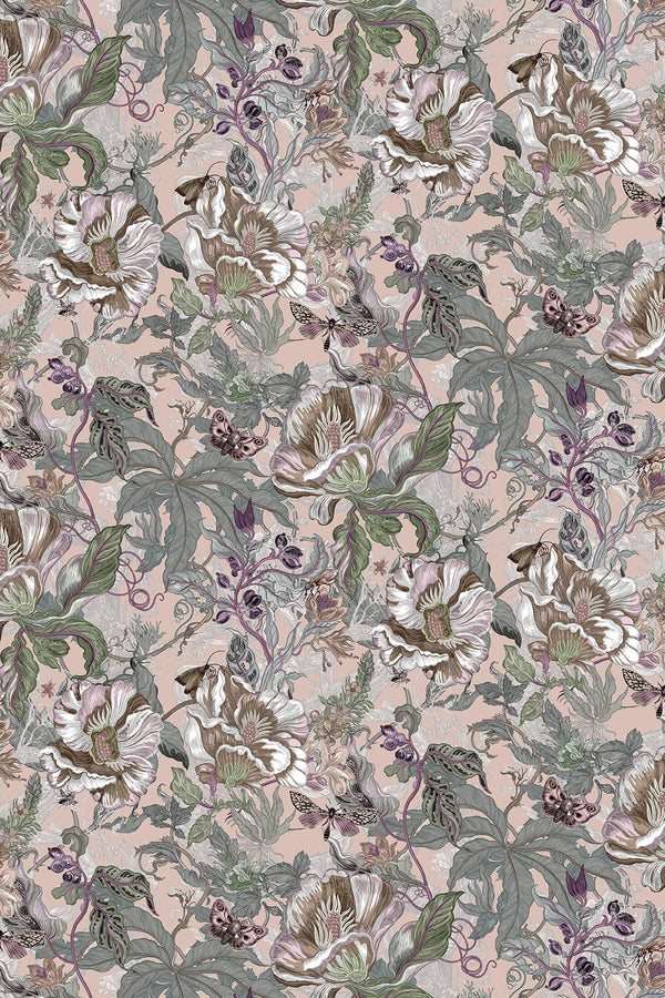 Papaver Pale Tussock | Timorous Beasties Wallcovering