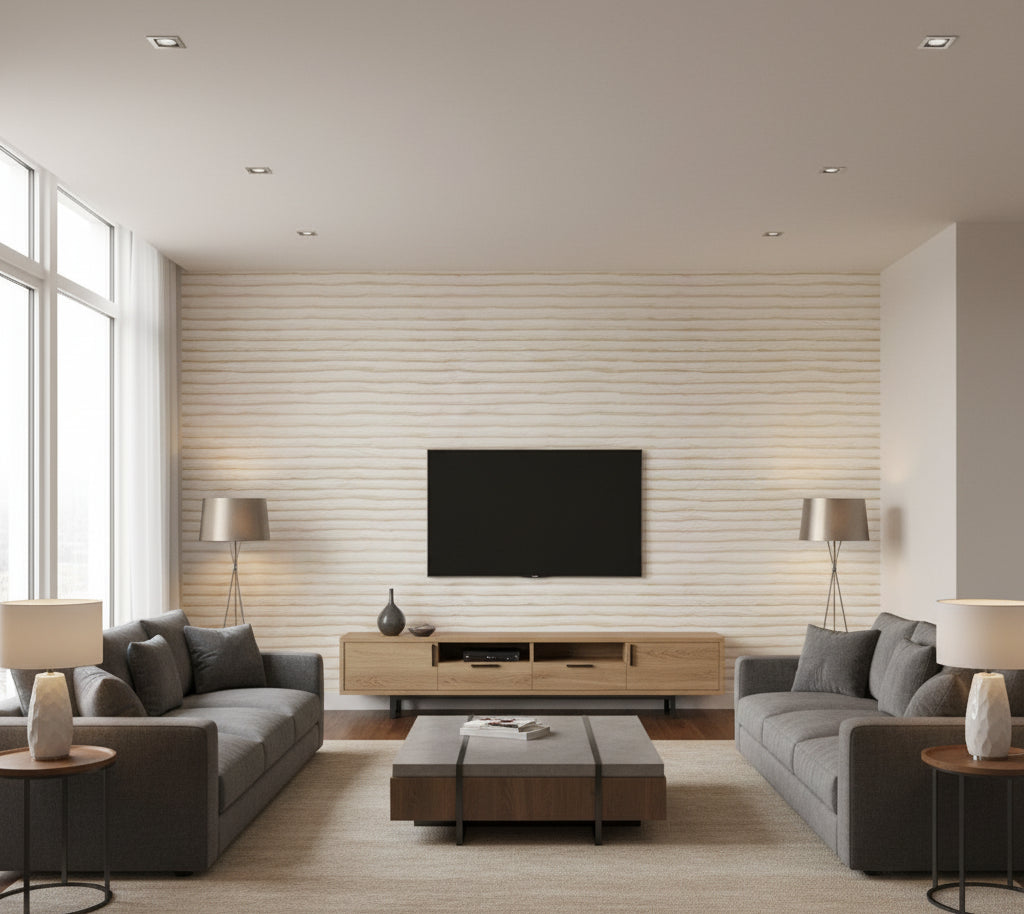 Paper Pleated | Phillipe Romano - living room room setting