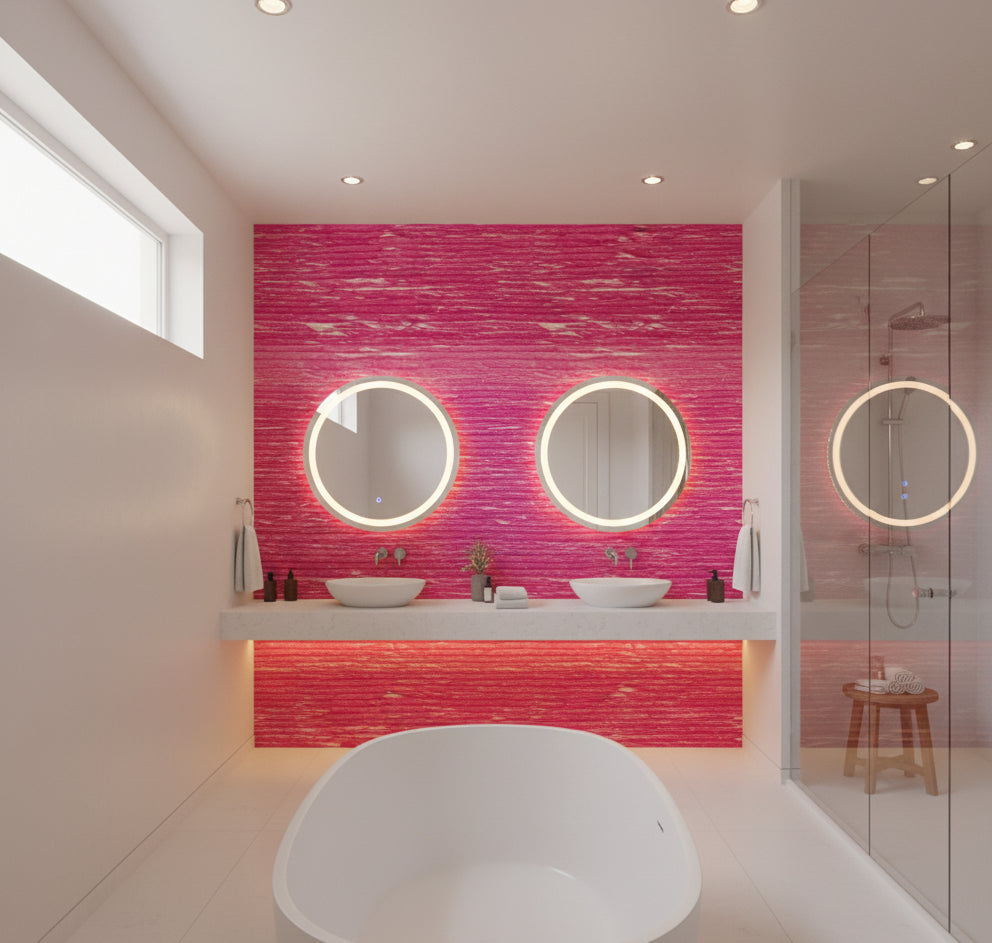 Paper Pleated | Phillipe Romano - bathroom room setting