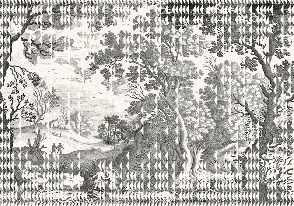 Patch Landscape Black Wallcovering | Tres Tintas