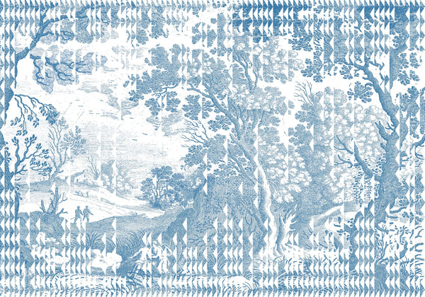Patch Landscape Blue Wallcovering | Tres Tintas