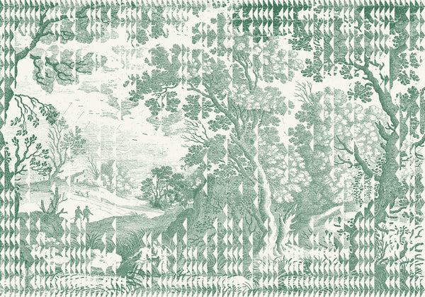 Patch Landscape Green Wallcovering | Tres Tintas