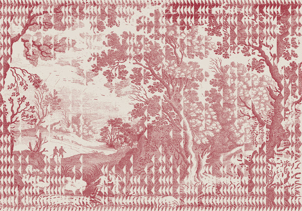 Patch Landscape Red Wallcovering | Tres Tintas