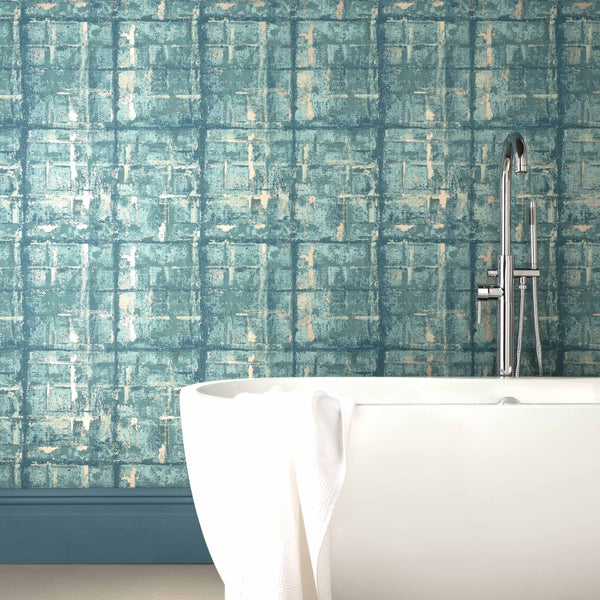Patina Seafoam - Green Wallcovering | 1838 Wallcoverings