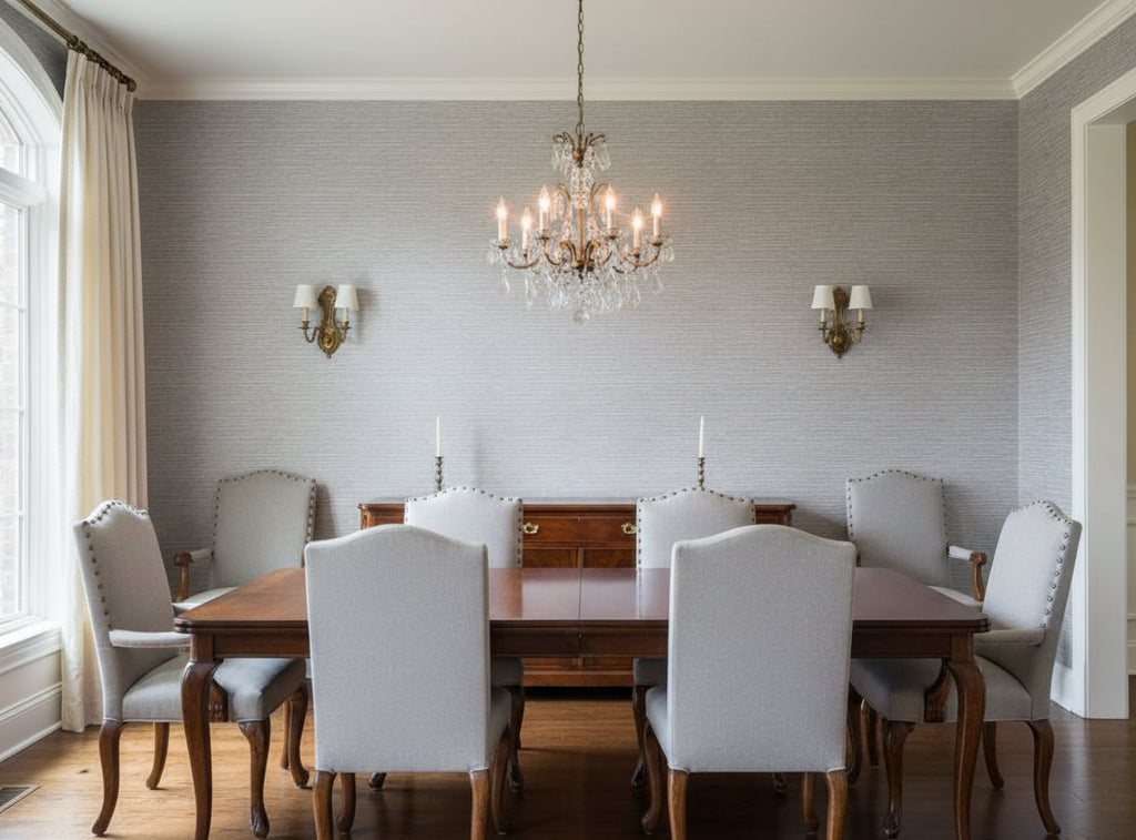Patoa Librato Wallcovering - dining room room setting