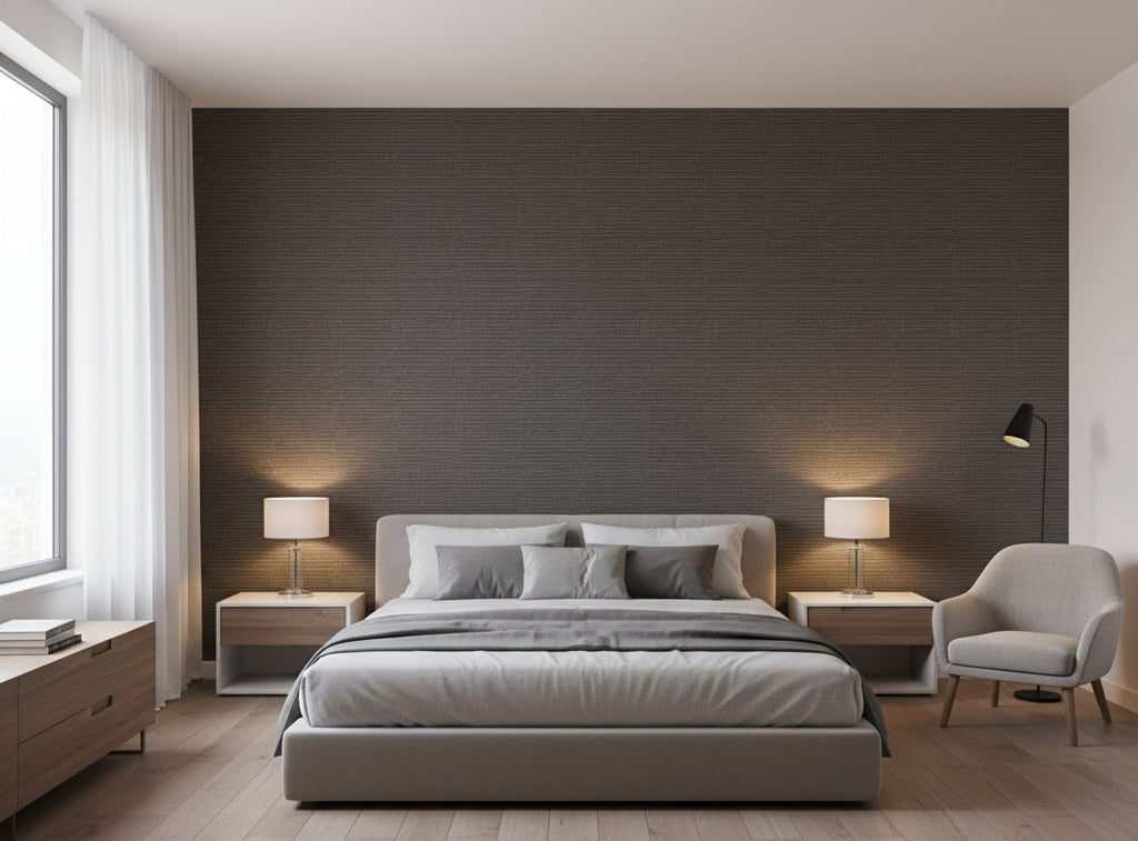 Patoa Librato Wallcovering - bedroom room setting