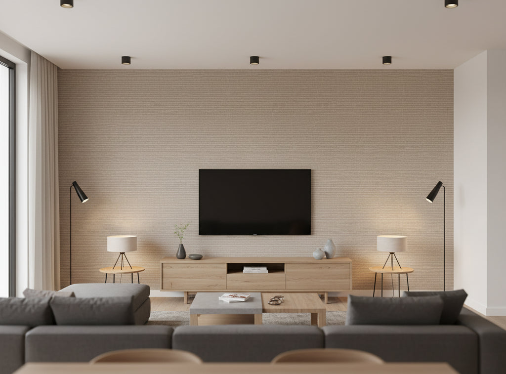 Patoa Librato Wallcovering - living room room setting