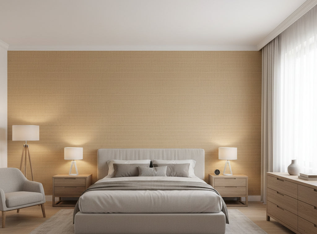 Patoa Librato Wallcovering - bedroom room setting
