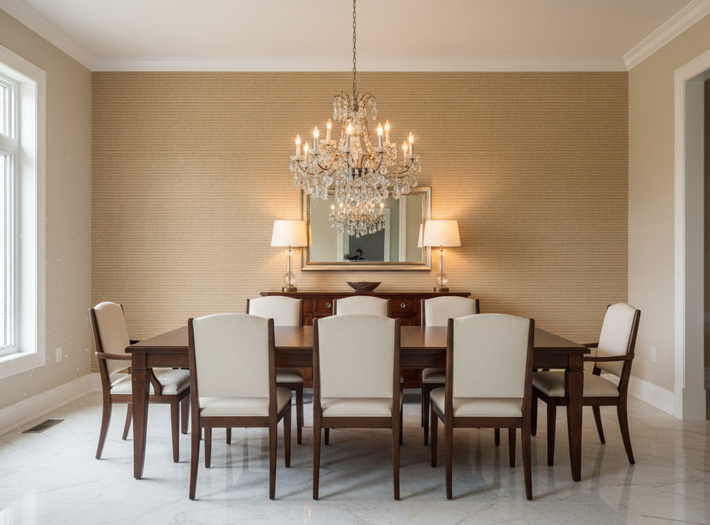 Patoa Librato Wallcovering - dining room room setting