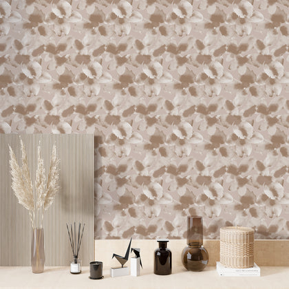 Whispering Petals - Sepia Tint wallcovering Contemporary | Architectural Wallcoverings