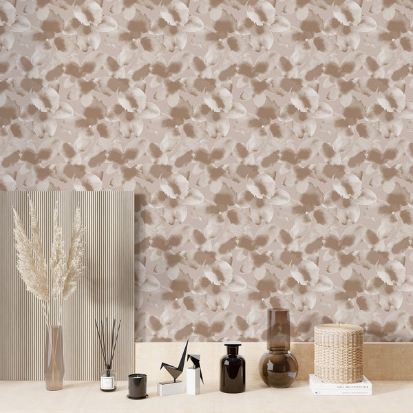 Whispering Petals - Sepia Tint Wallcovering | DW Bespoke Studios
