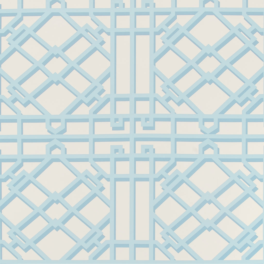Pavilion Trellis - Aqua - Image 1