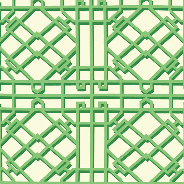 Pavilion Trellis - Leaf Wallcovering | Kravet