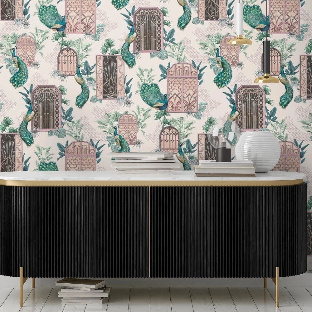Peacock Manor Rose Luxury Wallpaper | Brand McKenzie – Designer ...