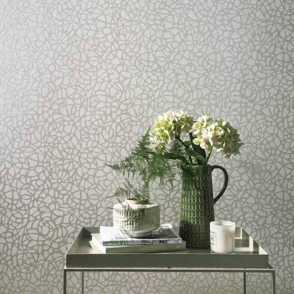 Pebble Pearl - Cream Wallcovering | 1838 Wallcoverings