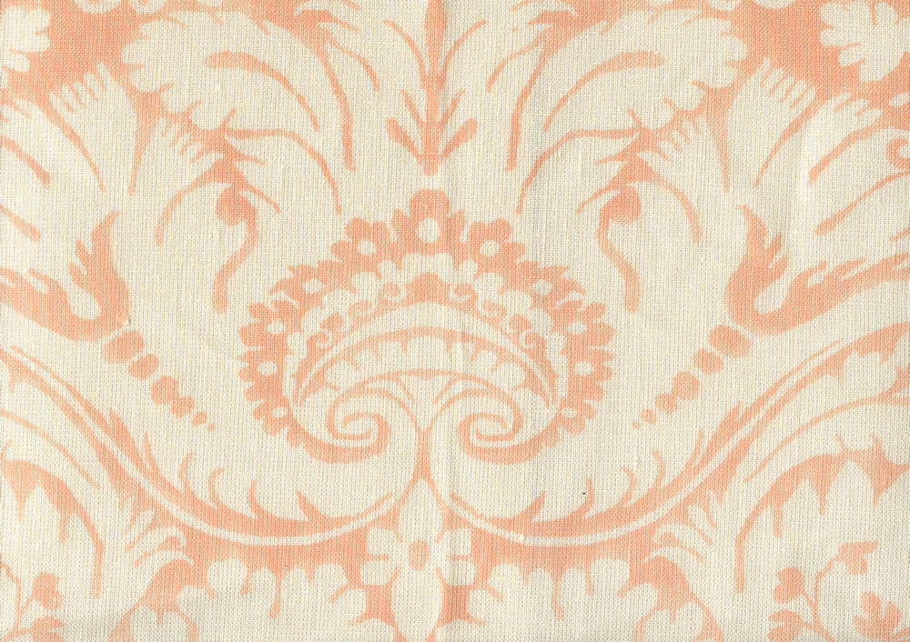 Borghese Background, Peche on Taj Ecru