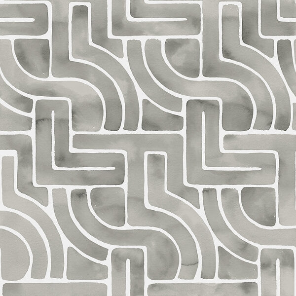 Peel and Stick Wallcovering Grey Blythe | Jeffrey Stevens - Image 2