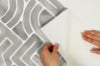 Peel and Stick Wallcovering Grey Blythe | Jeffrey Stevens - Image 5