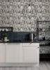 Peel and Stick Charcoal Metal Sheet Wallcovering | Jeffrey Stevens - Image 3