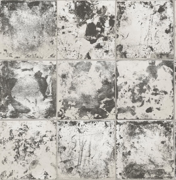 Peel and Stick Charcoal Metal Sheet Wallcovering | Jeffrey Stevens