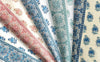 Multi Aquas on Tinted Linen