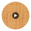 Perugia Amber Grasscloth Wallcovering | Fentucci Circular Swatch | DW