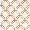 Phaius Burgundy Trellis Wallcovering | Jeffrey Stevens - Image 2