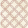 Phaius Burgundy Trellis Wallcovering | Jeffrey Stevens - Image 1