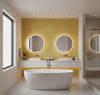 Philipana Grasscloth | Phillipe Romano - bathroom room setting