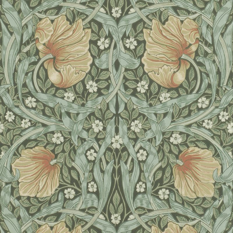 Pimpernel Wallpaper Manilla Bayleaf | William Morris