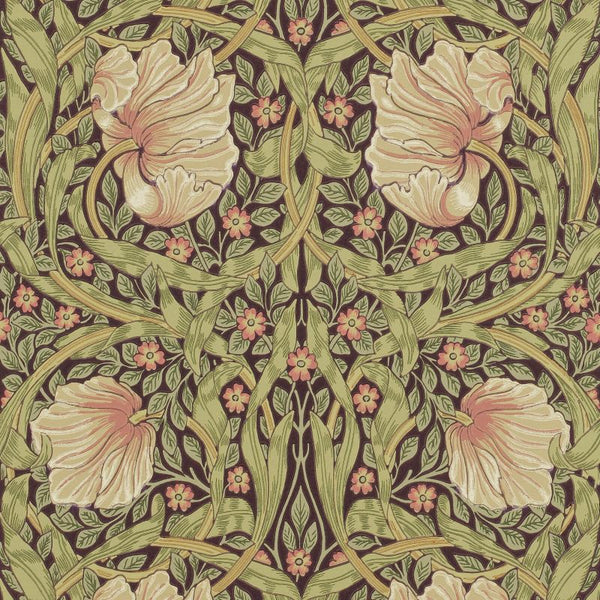 Pimpernel Russet Bullrush Wallcovering | William Morris