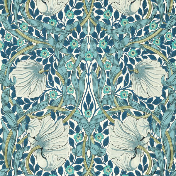 Pimpernel Mineral Cobalt Wallcovering | William Morris