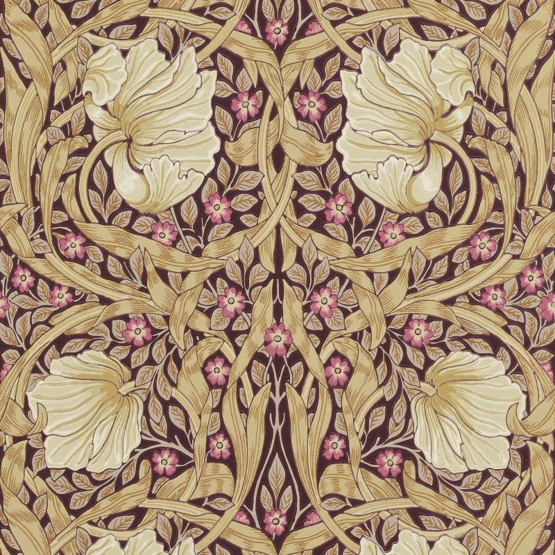 Pimpernel Wallpaper Sisal Fig | William Morris