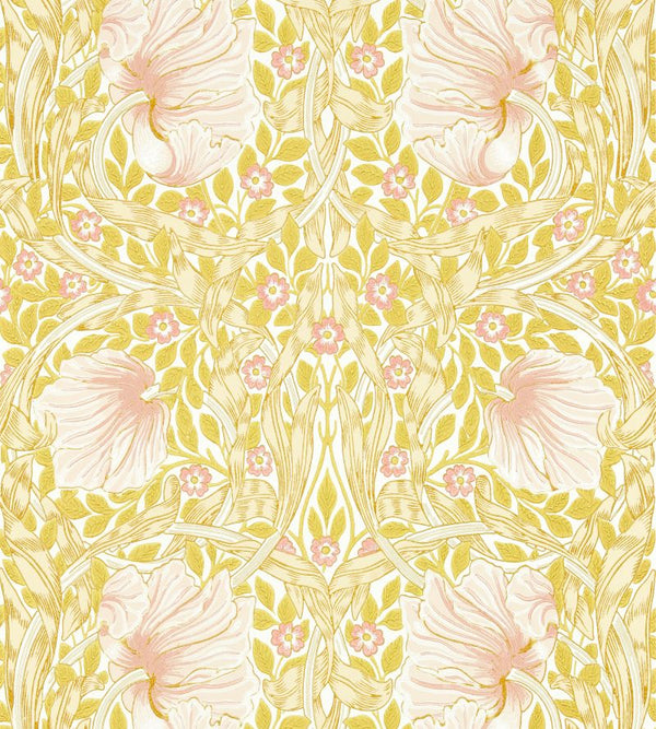 Pimpernel Pink Sunflower Wallcovering | William Morris
