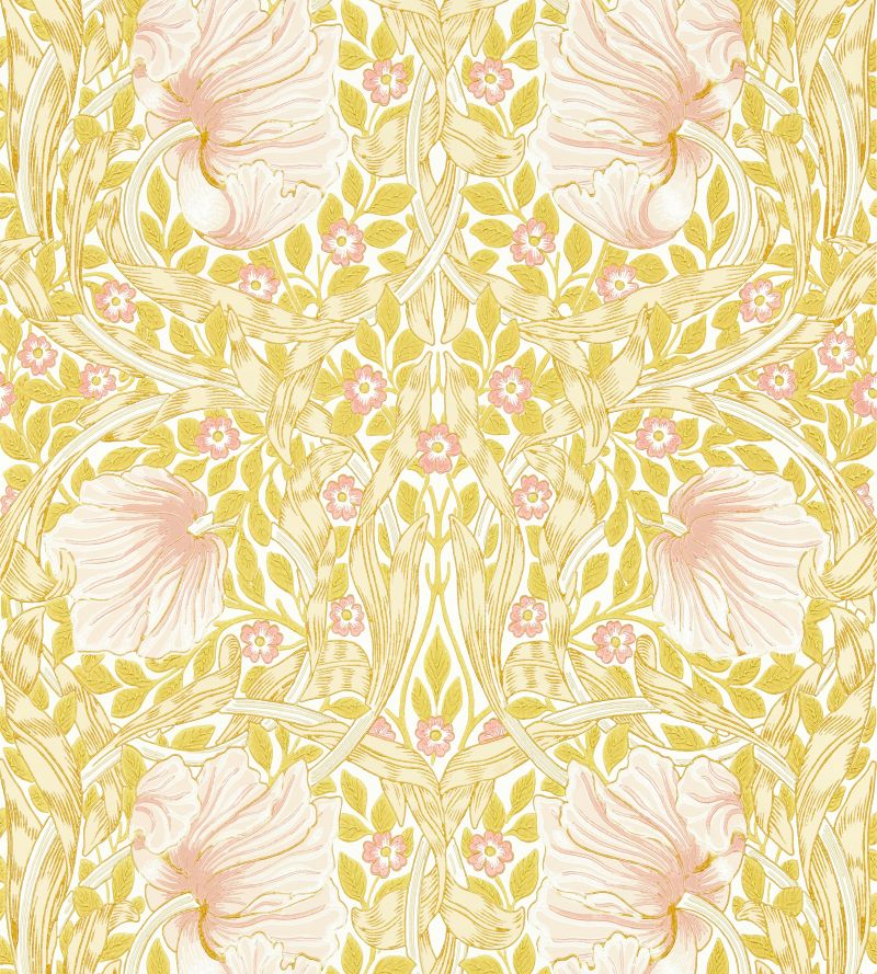 Pimpernel Wallpaper Pink Sunflower | William Morris
