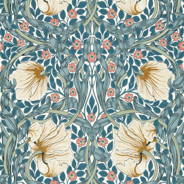 Pimpernel Woad/Coral | Morris & Co.