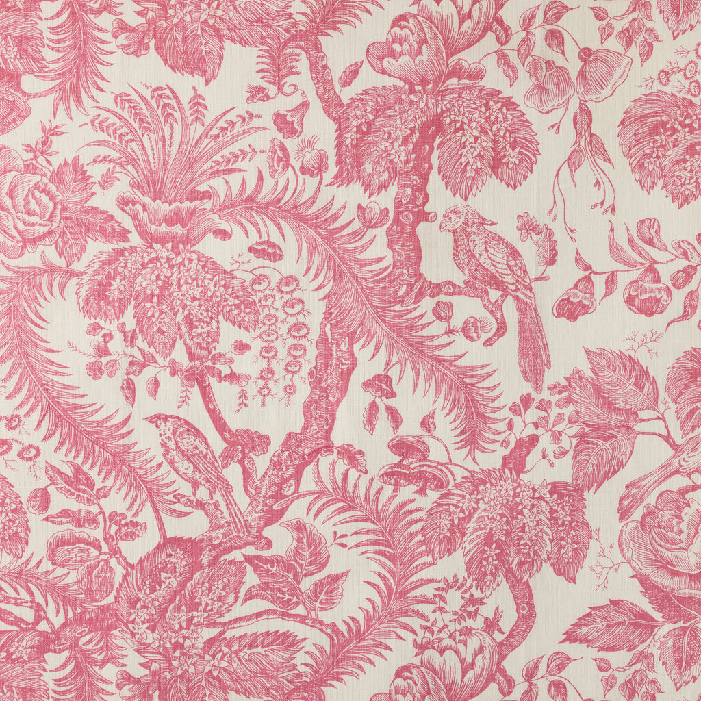 Bird Toile Ii, Pink on Light Tint