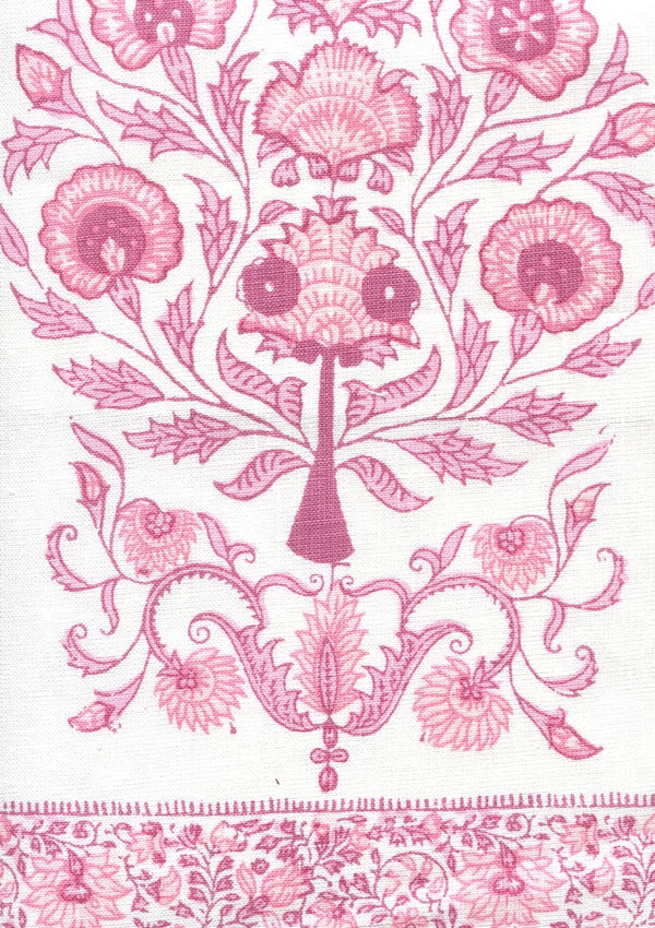 Pinks on Ivory Wallcoverings | Home Couture