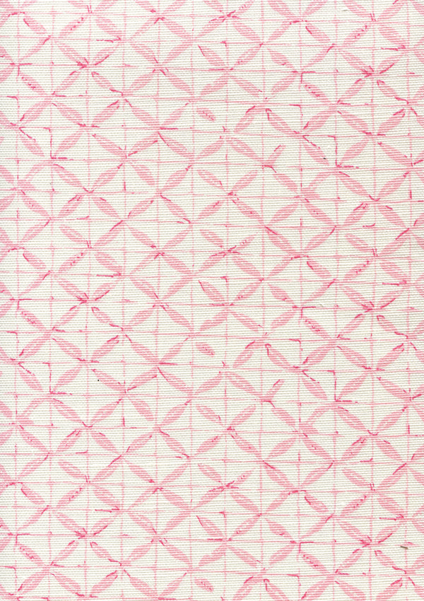 Sunnyjim All Over Two Color Pinks on Light Tint Screen Printed Fabric | China Seas