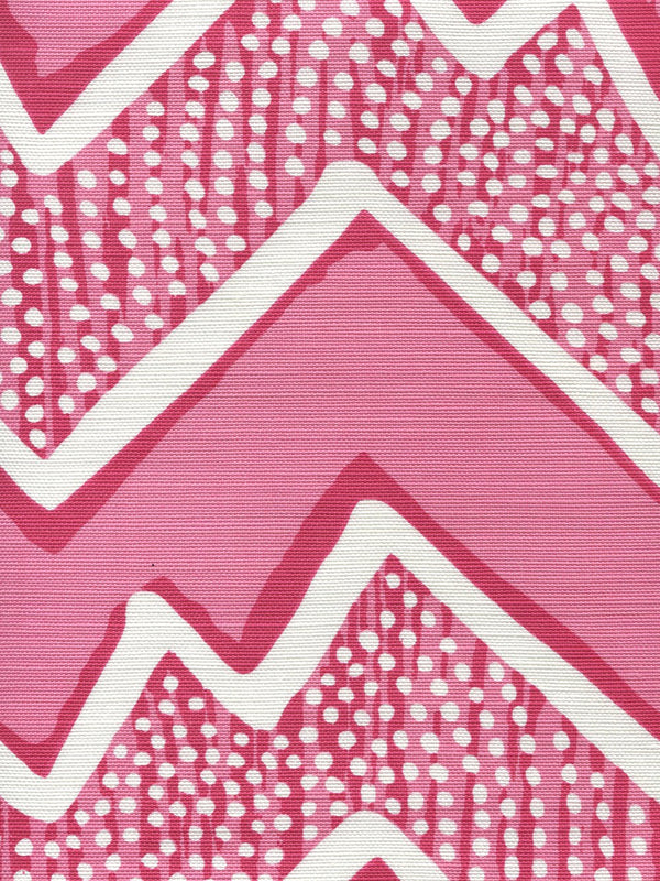 Pinks on White Wallcoverings | Alan Campbell