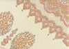 Pink/Taupe on Cream Linen