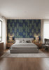 Pippy's Peacock Wallcovering - bedroom room setting