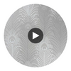 Pippy's Peacock Wallcovering - Silver Circular Swatch | DW